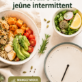 Femme pratiquant le jeûne intermittent 16/8 dans un cadre serein.