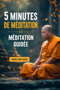 Femme méditant paisiblement dans un environnement zen