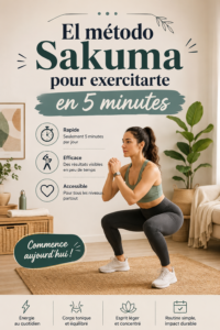 Femme pratiquant la méthode Sakuma pour un exercice rapide et efficace.