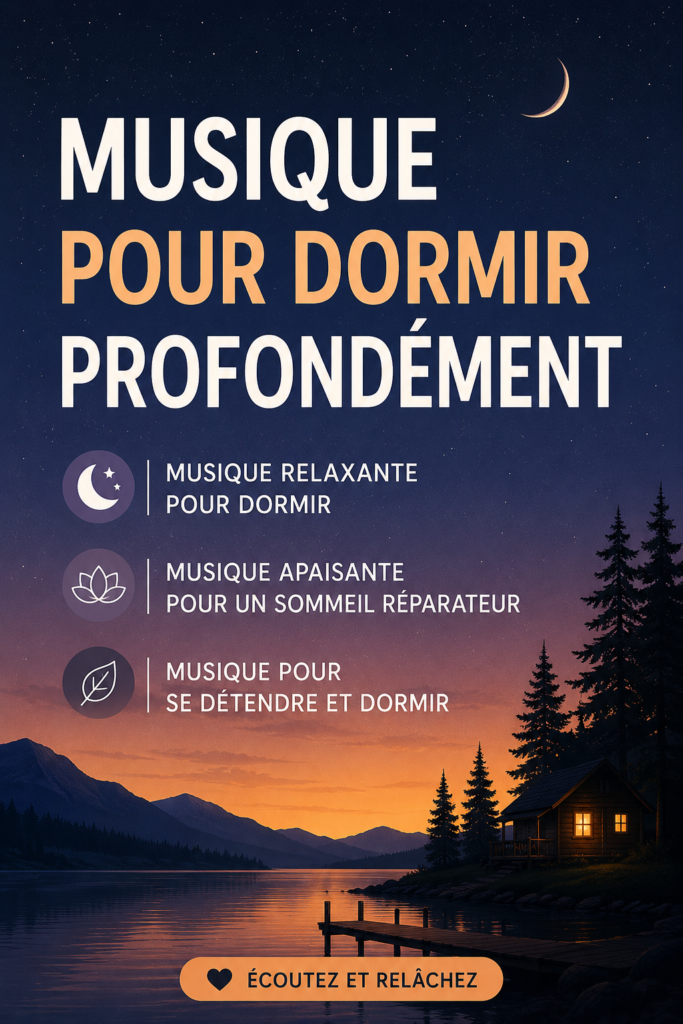 Femme écoutant de la musique relaxante au coucher, ambiance sereine