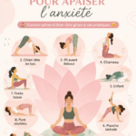 Femme pratiquant le yoga dans un cadre apaisant pour lutter contre l'anxiété.