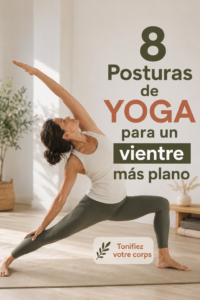 Une femme pratiquant le yoga dans un parc, se concentrant sur des postures pour tonifier son ventre.