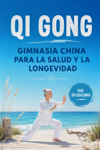 Femme pratiquant le Qi Gong en pleine nature, symbole de bien-être et d'équilibre.