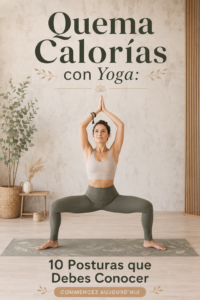 Femme pratiquant le yoga sur un tapis dans un cadre relaxant, illustrant l'idée de brûler des calories grâce aux postures de yoga.