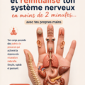 Femme pratiquant une technique de relaxation rapide pour réduire le stress avec des gestes simples.