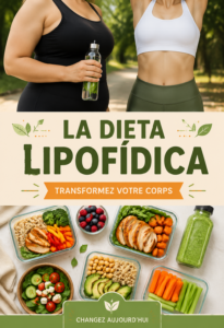 Une femme heureuse préparant un plat sain dans sa cuisine, illustrant la diète lipofidique.