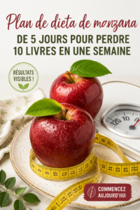 Image d'un régime aux pommes avec des recettes saines et équilibrées pour perdre du poids.