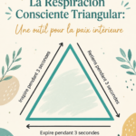 Une femme pratiquant la respiration consciente triangulaire dans un environnement paisible.