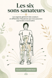 Femme méditant avec des bols tibétains émettant des sons guérisseurs