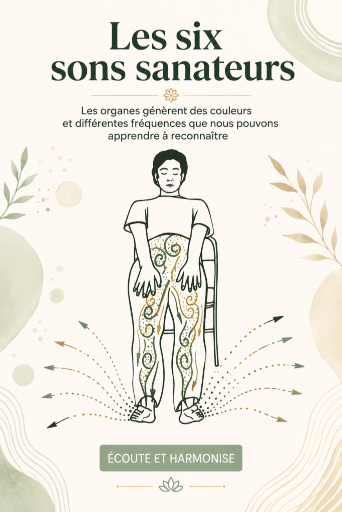 Femme méditant avec des bols tibétains émettant des sons guérisseurs