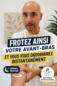 Femme pratiquant une technique de relaxation pour s'endormir rapidement