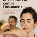 Femme pratiquant la respiration calme avant de dormir