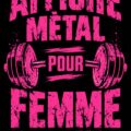 Affiche métallique 'Lady Of Iron' sur le mur d'une décoration moderne