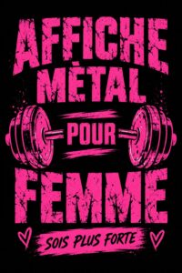 Affiche métallique 'Lady Of Iron' sur le mur d'une décoration moderne
