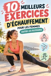 Femme s'échauffant avant une séance de fitness en plein air.