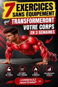 Une femme effectuant des exercices de fitness sans équipement à la maison, illustrant une routine de bien-être.