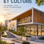 Intérieur du gymnase des sports et arts de São Luís, montrant des espaces lumineux pour le fitness.