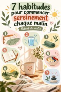 Femme pratiquant la méditation matinale dans un environnement calme