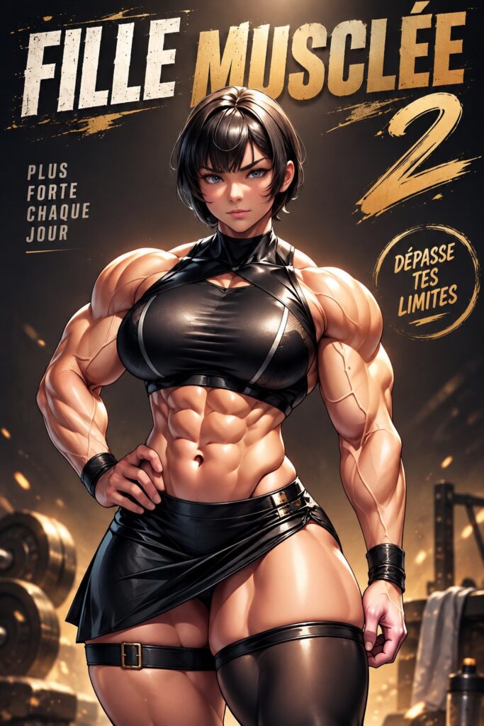 Femme musclée en pleine séance d'entraînement dans une salle de sport