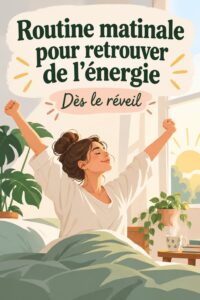 Femme faisant des exercices matinaux dans un cadre serein, symbolisant l'énergie et le bien-être.
