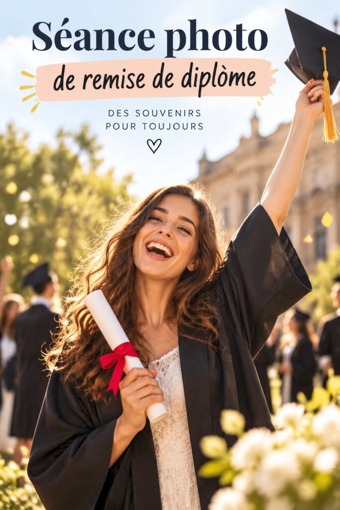 Femme heureuse en robe de diplômée posant avec son diplôme.