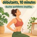 Femme pratiquant des abdominaux hypopressifs dans un cadre serein