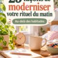 Une femme pratiquant le yoga au lever du soleil pour moderniser sa routine matinale.