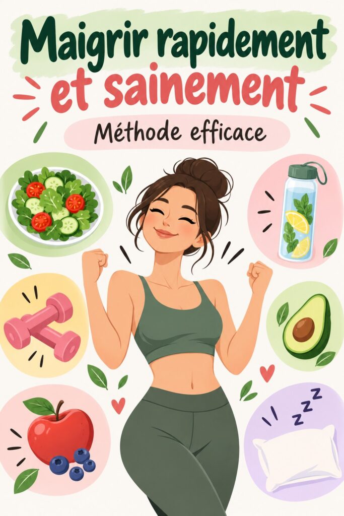 Femme heureuse ayant atteint ses objectifs de perte de poids, illustrant un mode de vie sain.