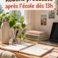 Femme en train d'étudier dans un environnement lumineux, représentant une routine productive.