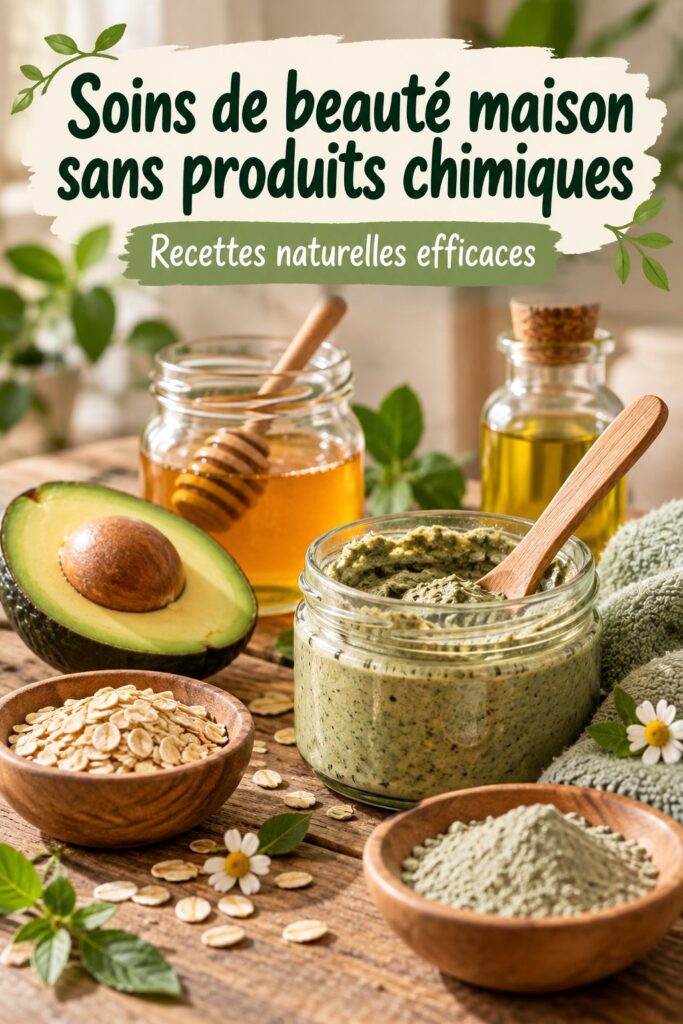 Soin de beauté maison avec ingrédients naturels pour une peau saine